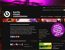 Tablet Screenshot of berlin-music-commission.de